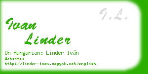 ivan linder business card