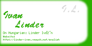 ivan linder business card